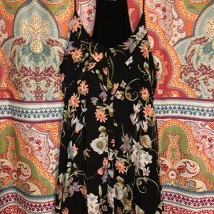 Black and floral dress